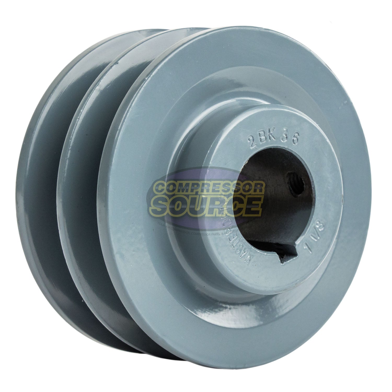 3.75" Double Groove B Section 5L Sheave with 1-1/8" (1.125") Keyed Bore - 2BK36