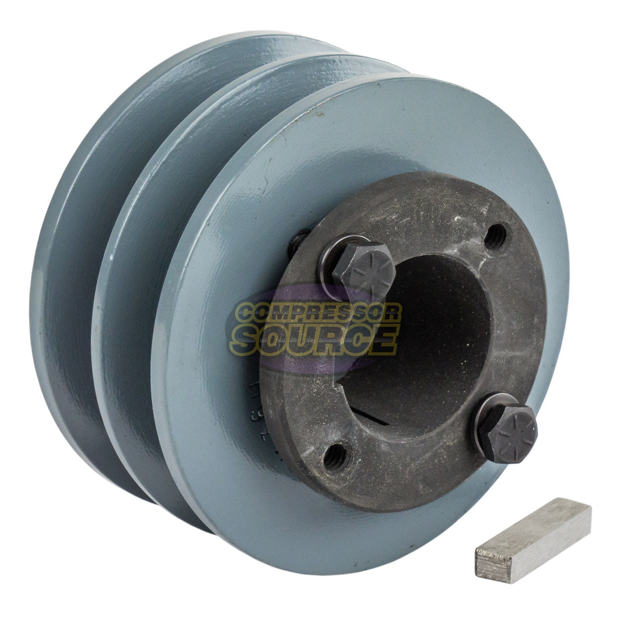 3.75" Double Groove B Section 5L Sheave with 1-3/8" (1.375") H-Style Split Taper Bushing - 2BK36H