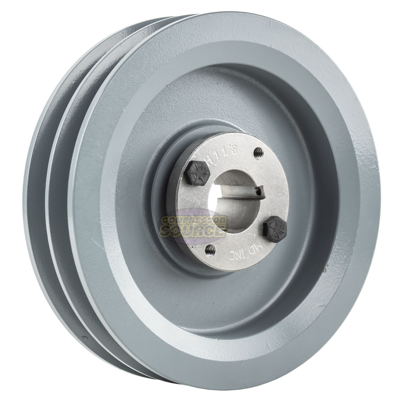 6.75" Double Groove B Section 5L Sheave with 1-1/8" (1.125") H-Style Split Taper Bushing - 2BK70H