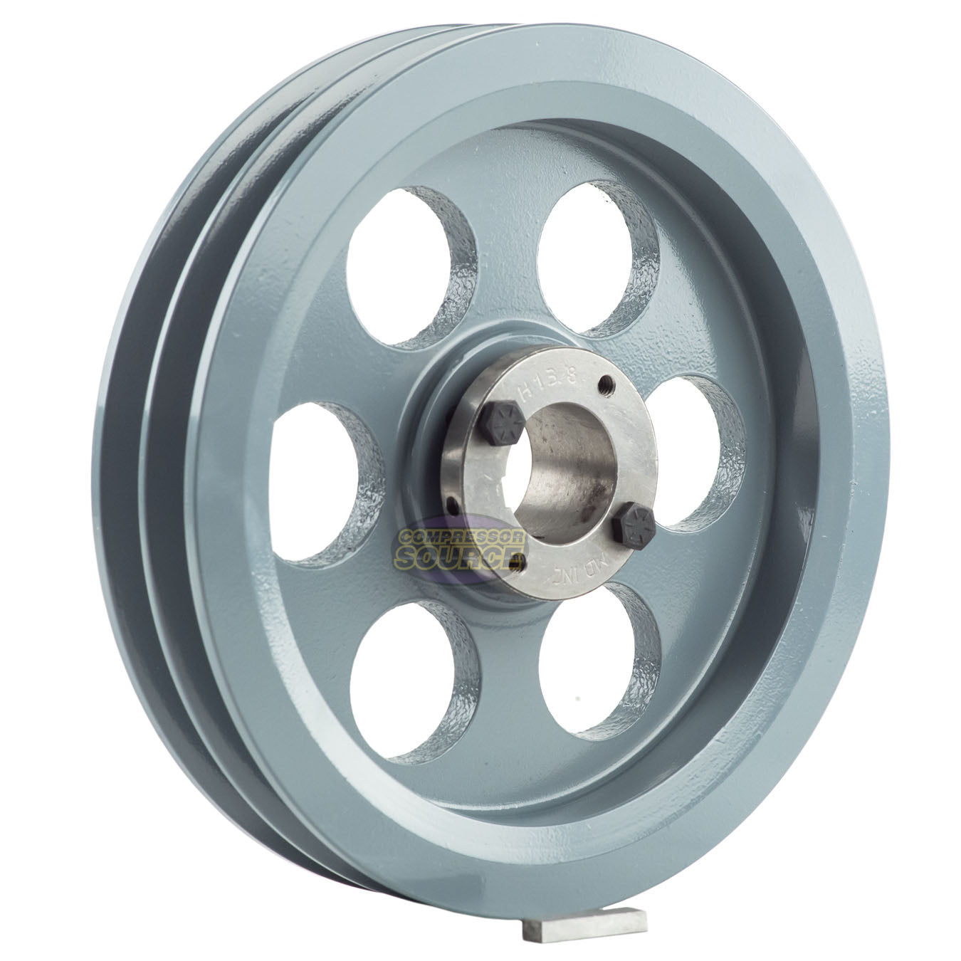 8.75" Double Groove B Section 5L Sheave with 1-3/8" (1.375") H-Style Split Taper Bushing - 2BK90H