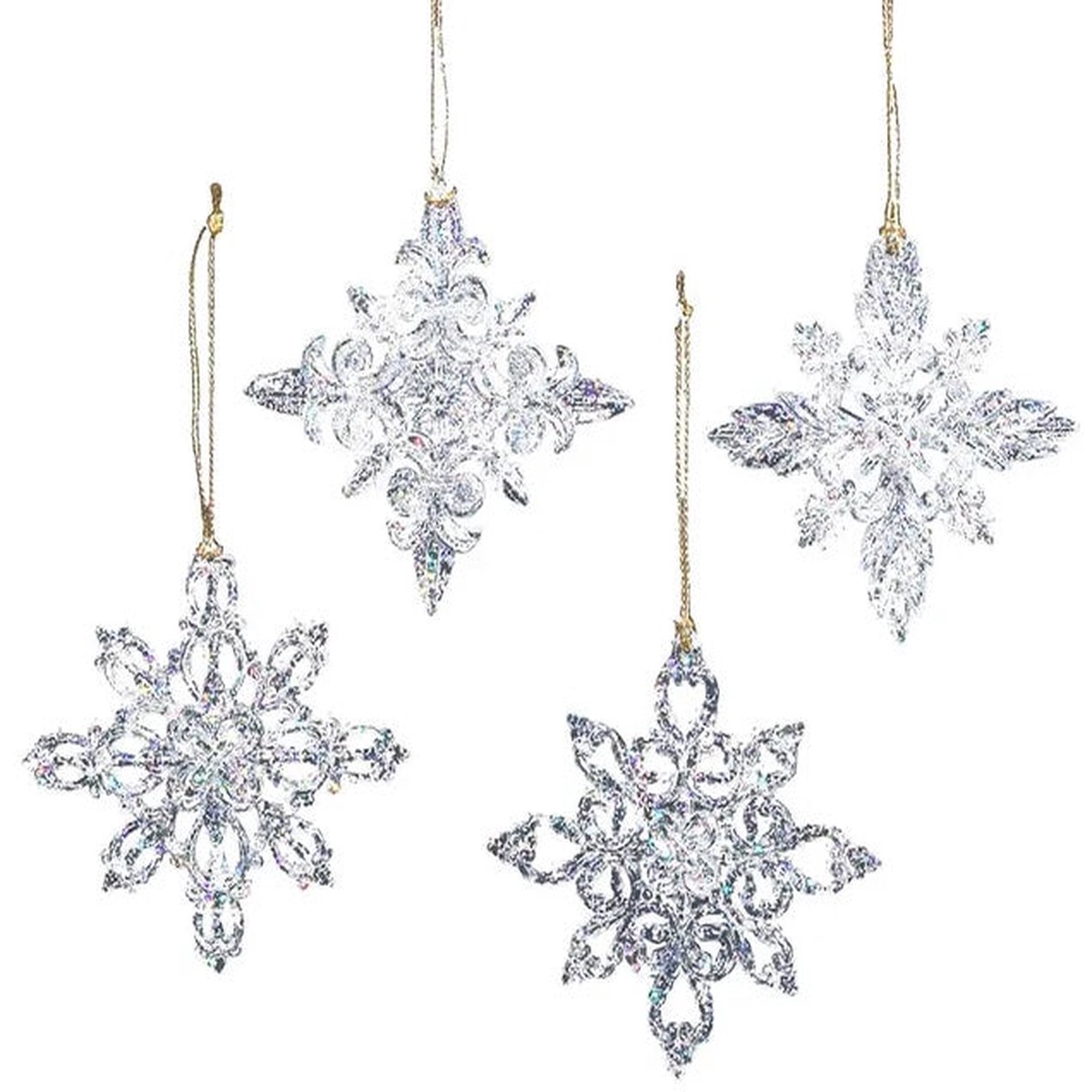 3.5" Acrylic Snowflake Ornament