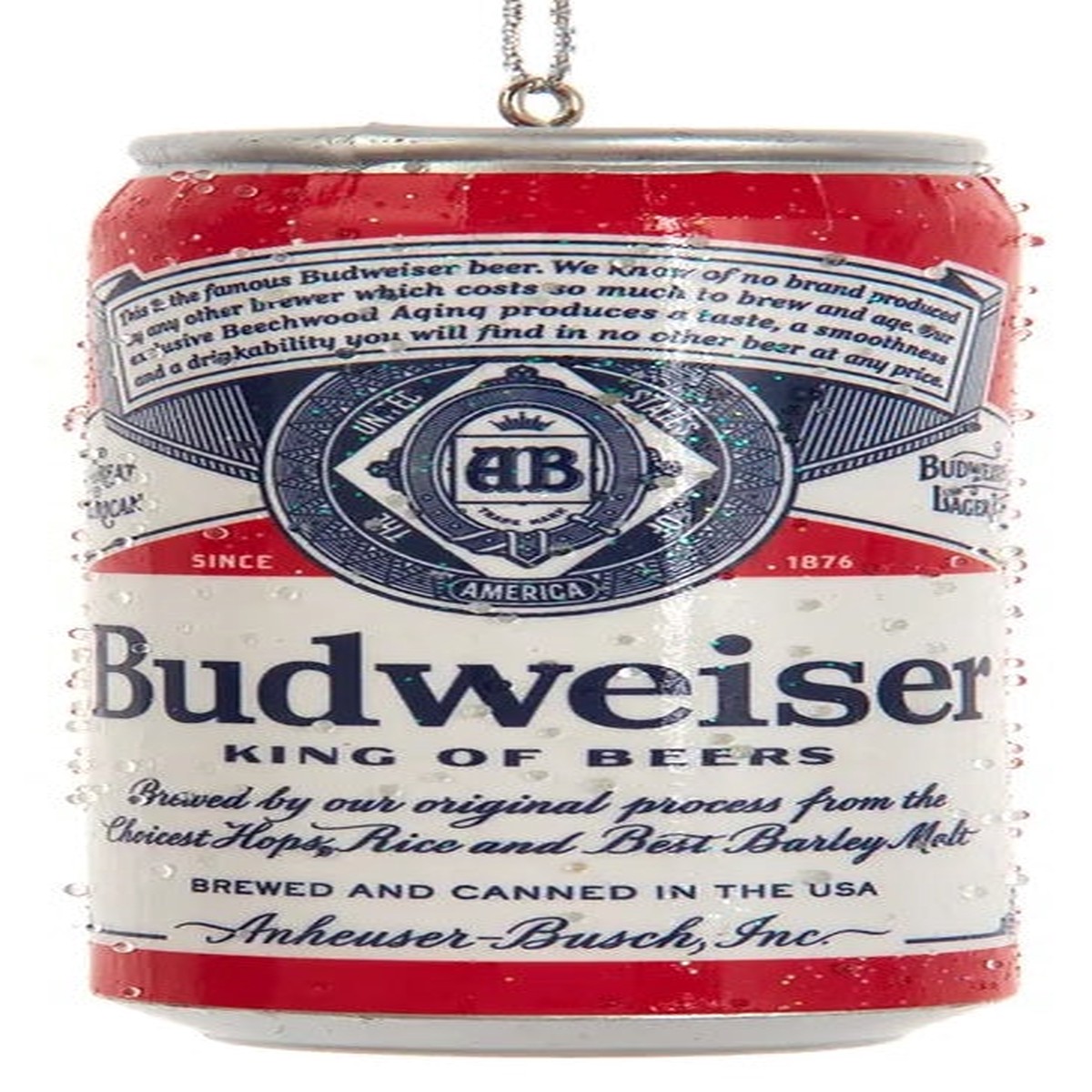 3.75" Budweiser Can Ornament