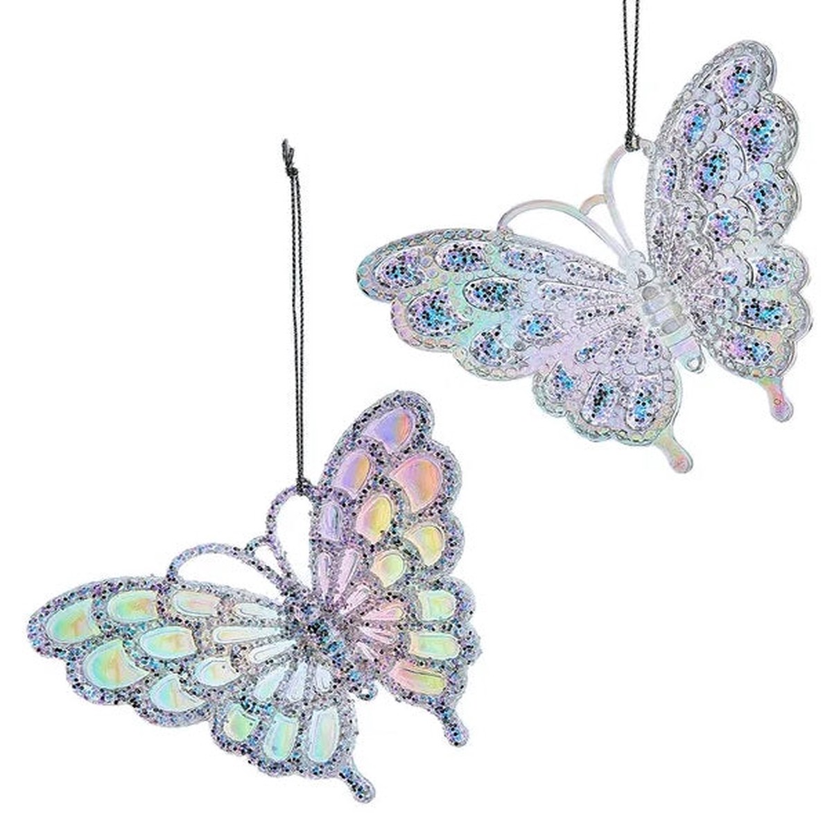 3.8" Opalescent Butterfly Ornament
