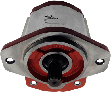3PE Hydraulic Gear Pump: 2.86 (46) Displ., SAE B 2-Bolt Mount, 7/8- 13T Spline, CW Rotation