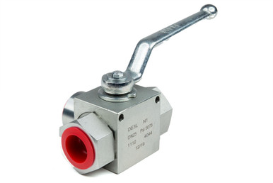 3-Way High Pressure Ball Valve 1 NPT Port Size, 5145 PSI, L Flow Path