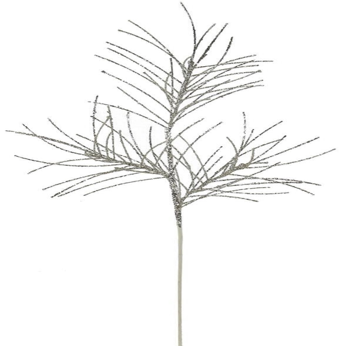31" Champagne Glittered Pine Pick Spray