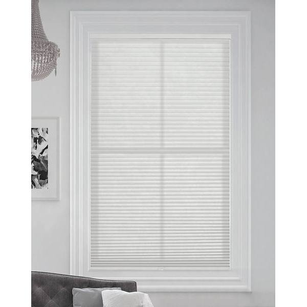 BlindsAvenue 72 In. W X 72 In. L Cordless Light Filtering Cellular Shade (White Dove)