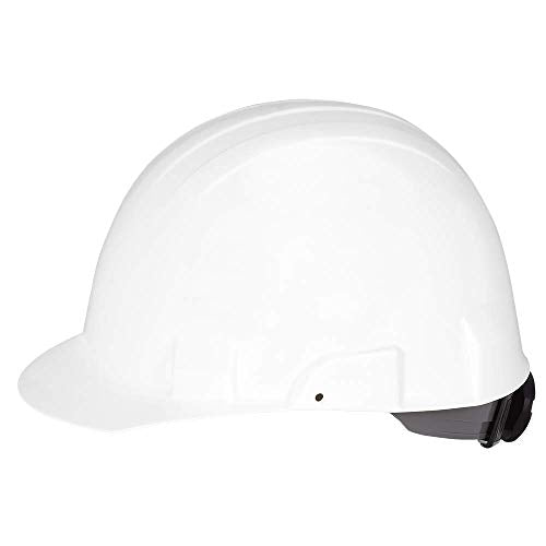 Sellstrom CSA Type 2 Class E Front Brim Hard Hat, 4-Point Suspension With Height Adjustments and Accessory Slots, White, S69300
