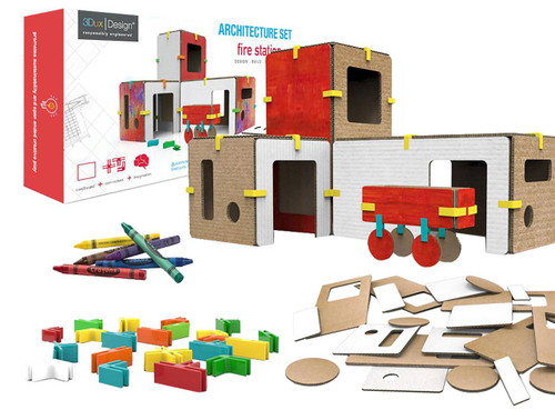 3Dux Design Fire Station Architecture Kit