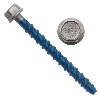 DeWalt 07886-PWR - 3/8" x 5" Wedge-Bolt 316 Stainless Steel Screw Anchor (50/Pkg.)