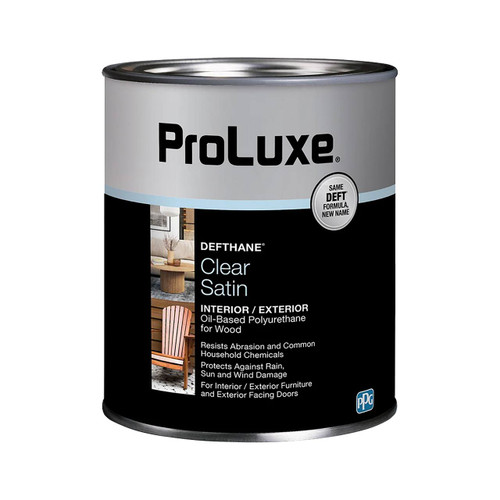 ProLuxe Defthane Polyurethane Clear Satin, Quart