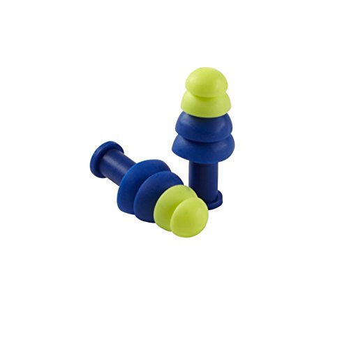 Sellstrom S23420 Reusble Plug-Uncorded-100PR/BX, Standard, Blue/Hi/Viz Green (Pack of 100)