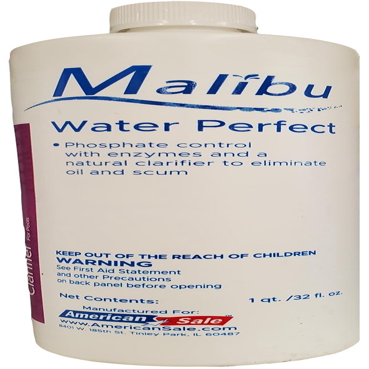 32 fl. oz. Malibu Water Perfect Enzyme and Phosphate Control for Pools