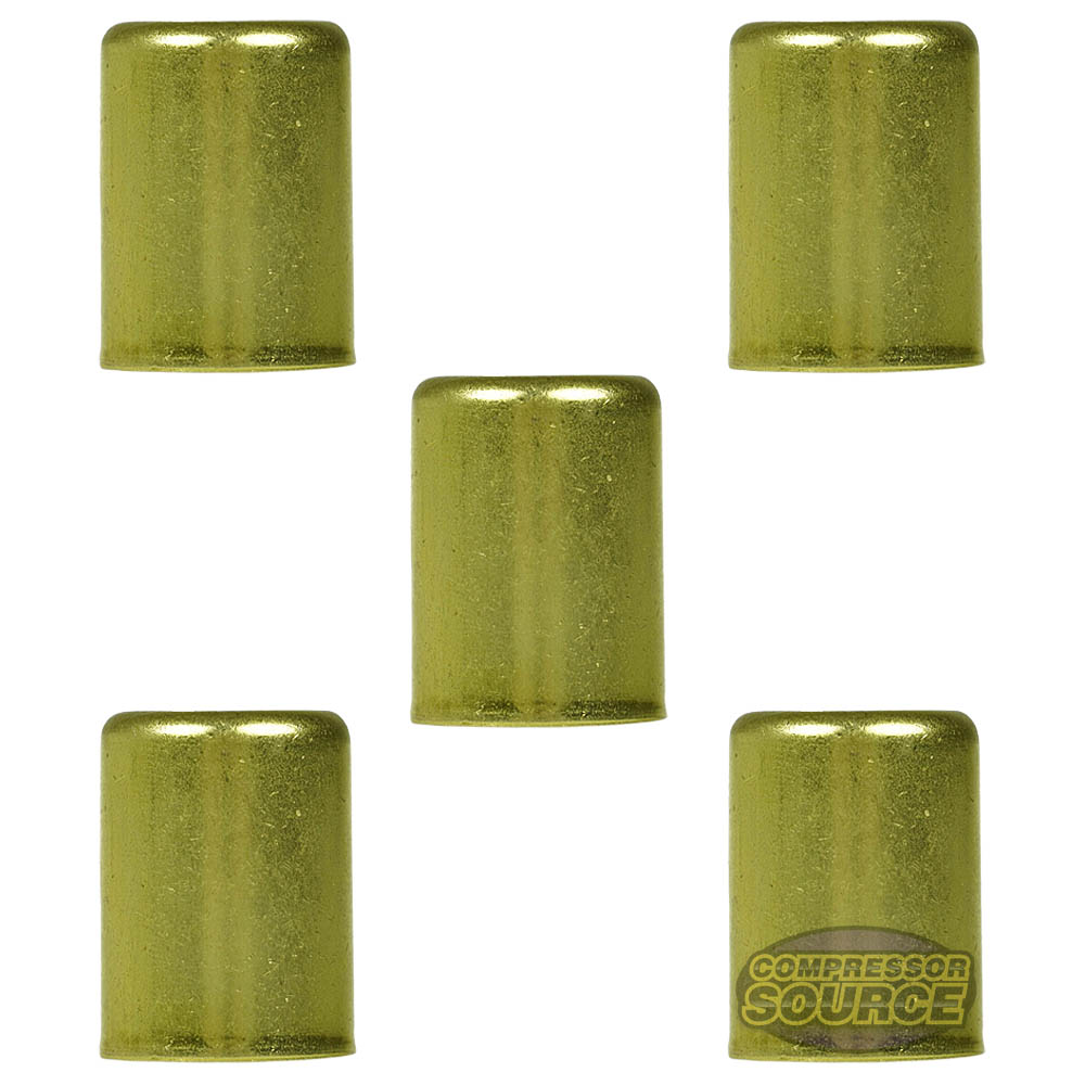 Brass Ferrule 13/16" Outer Diameter 5/8" Inner Diameter Smooth 5-Pack 32573