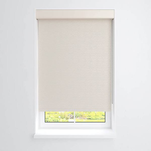 Threadwell Manual Roller Shade For Windows 12"-24"W X 60"H Blackout Tusk