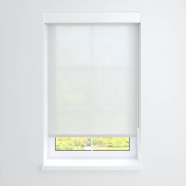 Threadwell Manual Roller Shade For Windows 12"-24"W X 60"H 5% Chalk