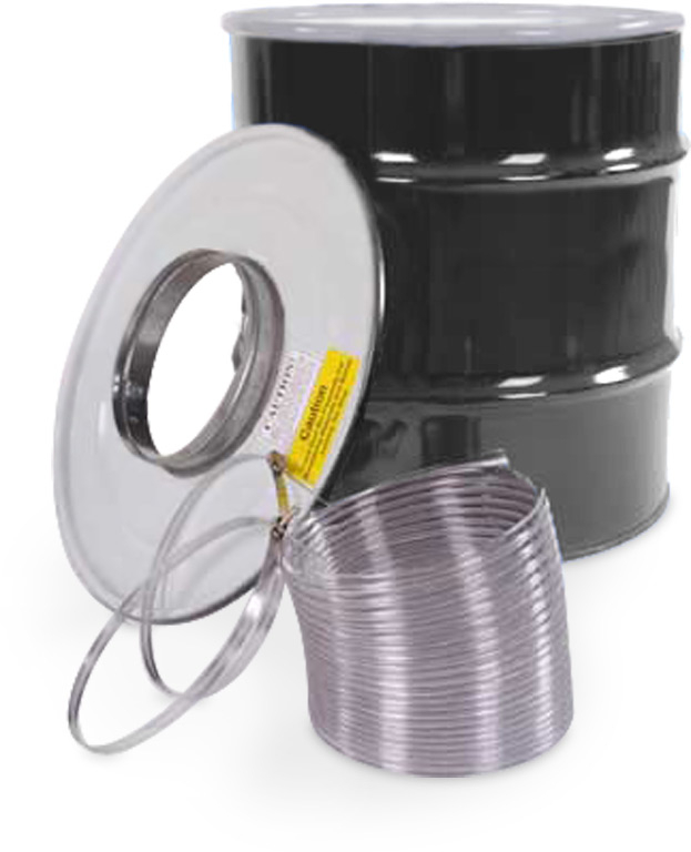 35 Gal. Steel Drum Kit - 9" Inlet