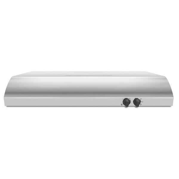Whirlpool 36 In. Under Cabinet Range Hood With Fit System, Non-Vented/Duct Free, 225 Cfm, Stainless Steel, ADA