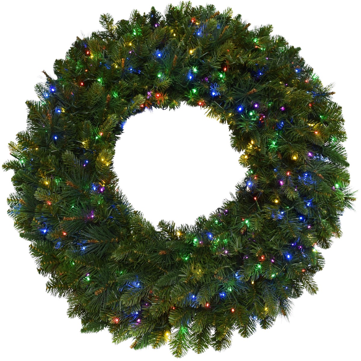 36" Artificial Bristol Pine Wreath Pre-Lit with 350 Twinkle Lights