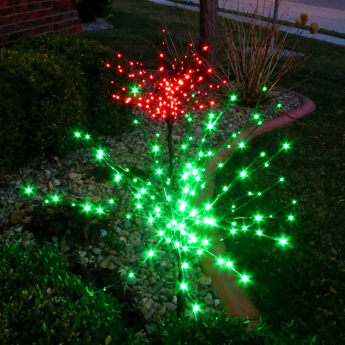 36" LED Twinkle Burst Twig Bush Wire Decor