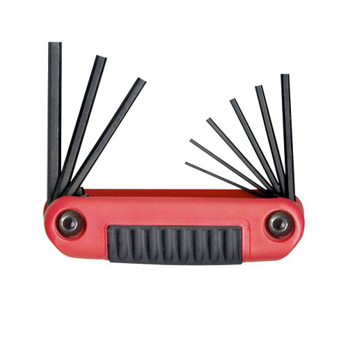 Eklind Fold-up Hex Set Fractional 9-Piece, Ergo-Fold .050" - 3/16"