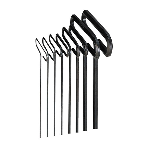 Eklind T-Handle Hex Keys, 9", 8-Piece Fractional