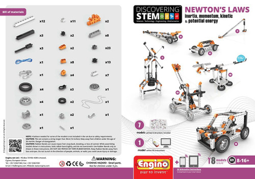 Engino STEM Newton's Laws: Inertia, Momentum, Kinetic & Potential Energy