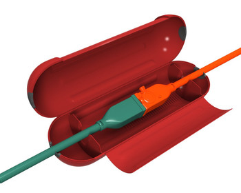 Stanley 39387 EZ Outdoor Power Cord Protect Box, Red