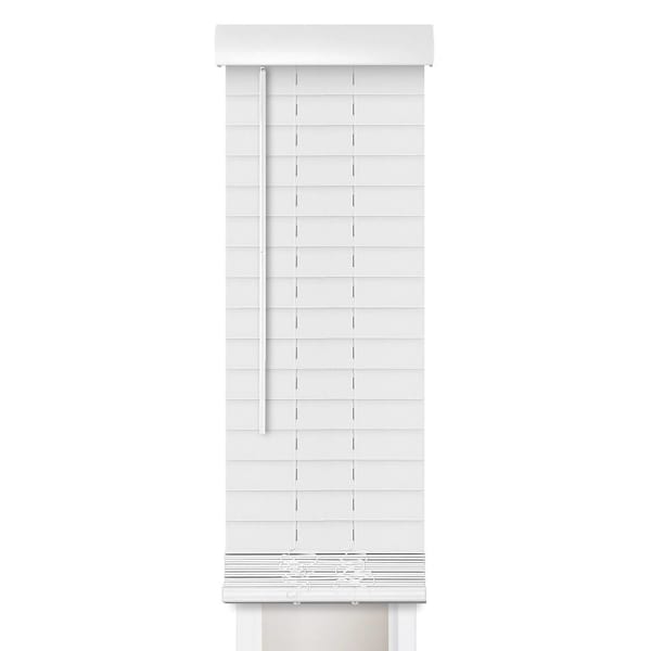 St. Charles 12 X 72 Smooth White Cordless Room Darkening Sidelight Faux Wood Bli