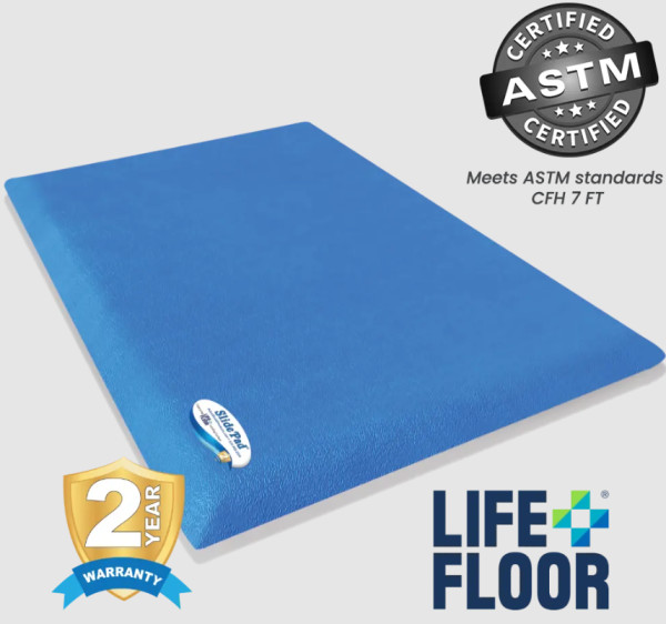 SlidePad Safety Landing Pads for Pools & Aquatic Features by Life Floor - 2 Year Warranty