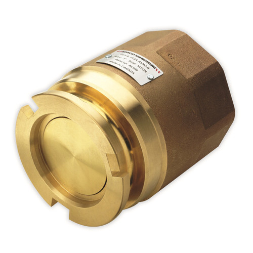 Emco Wheaton 3 in. Female NPT Brass Adapter w/ FKM Seals