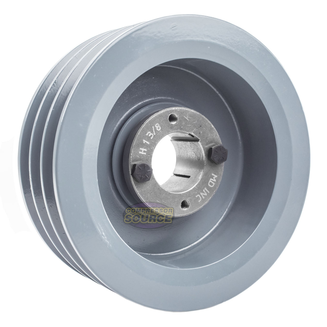 5.5" Triple Groove Pulley fits B Section V-Belt 5L with 1-3/8" Sheave Bushing 3BK57H