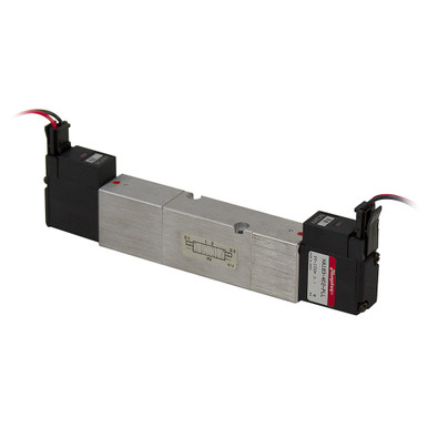 24 Volt DC 4-Way 3-Position Solenoid Air Valve Humphrey HA183-4E2-PLL