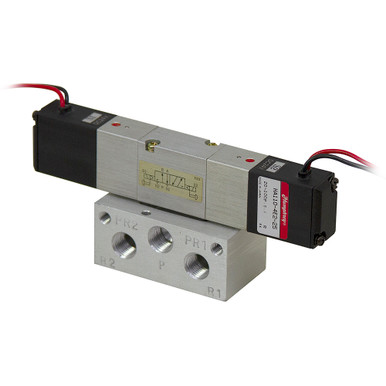 24 Volt DC 4-Way 2-Position Solenoid Air Valve Humphrey HA110-4E2-25