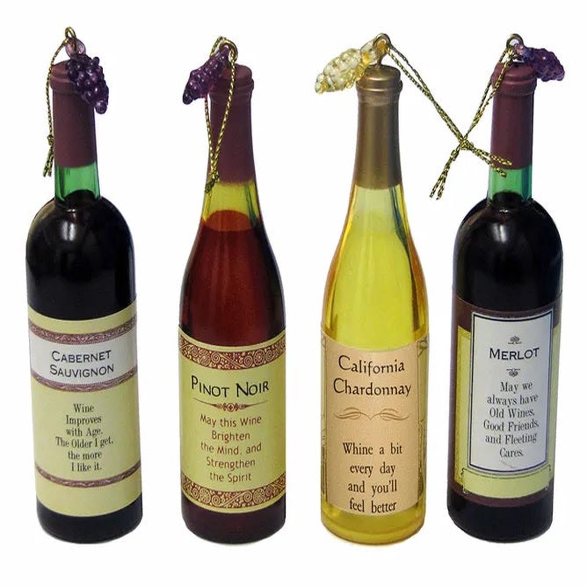 4" Acrylic Wine Bottle Ornament
