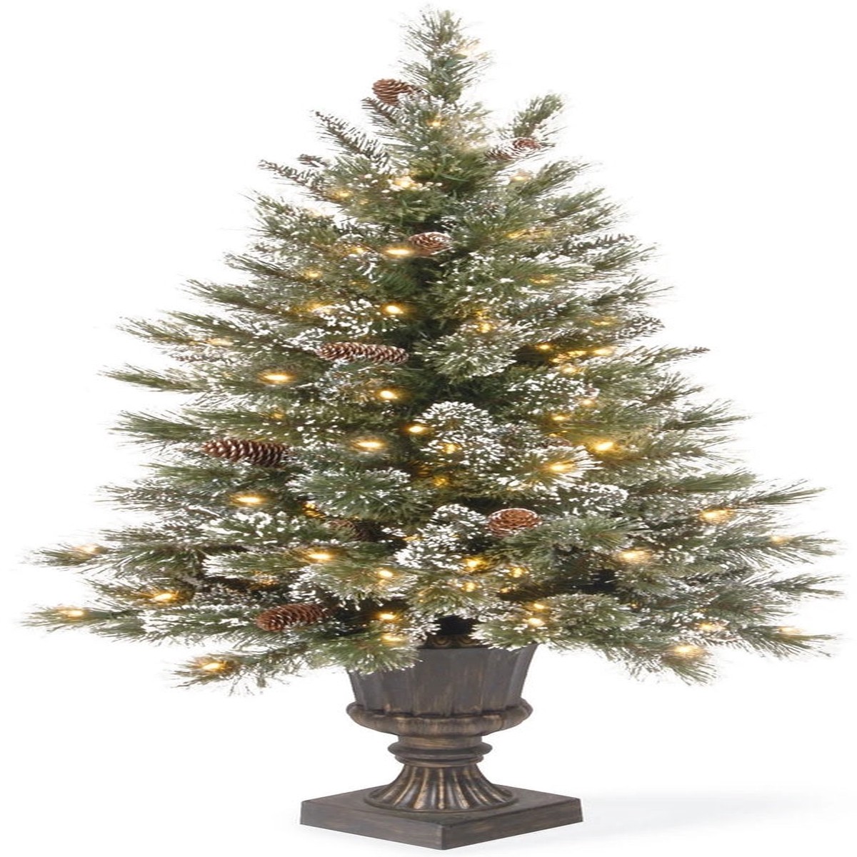 4' Crystal Elegance Pre-Lit Artificial Entrance Tree