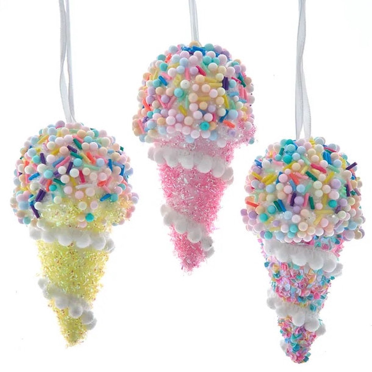 4" Pastel Ice Cream Ornament