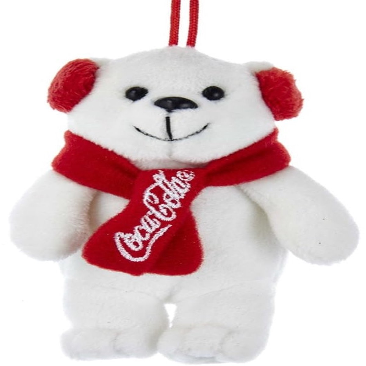 4" Plush Coca-Cola Polar Bear Ornament