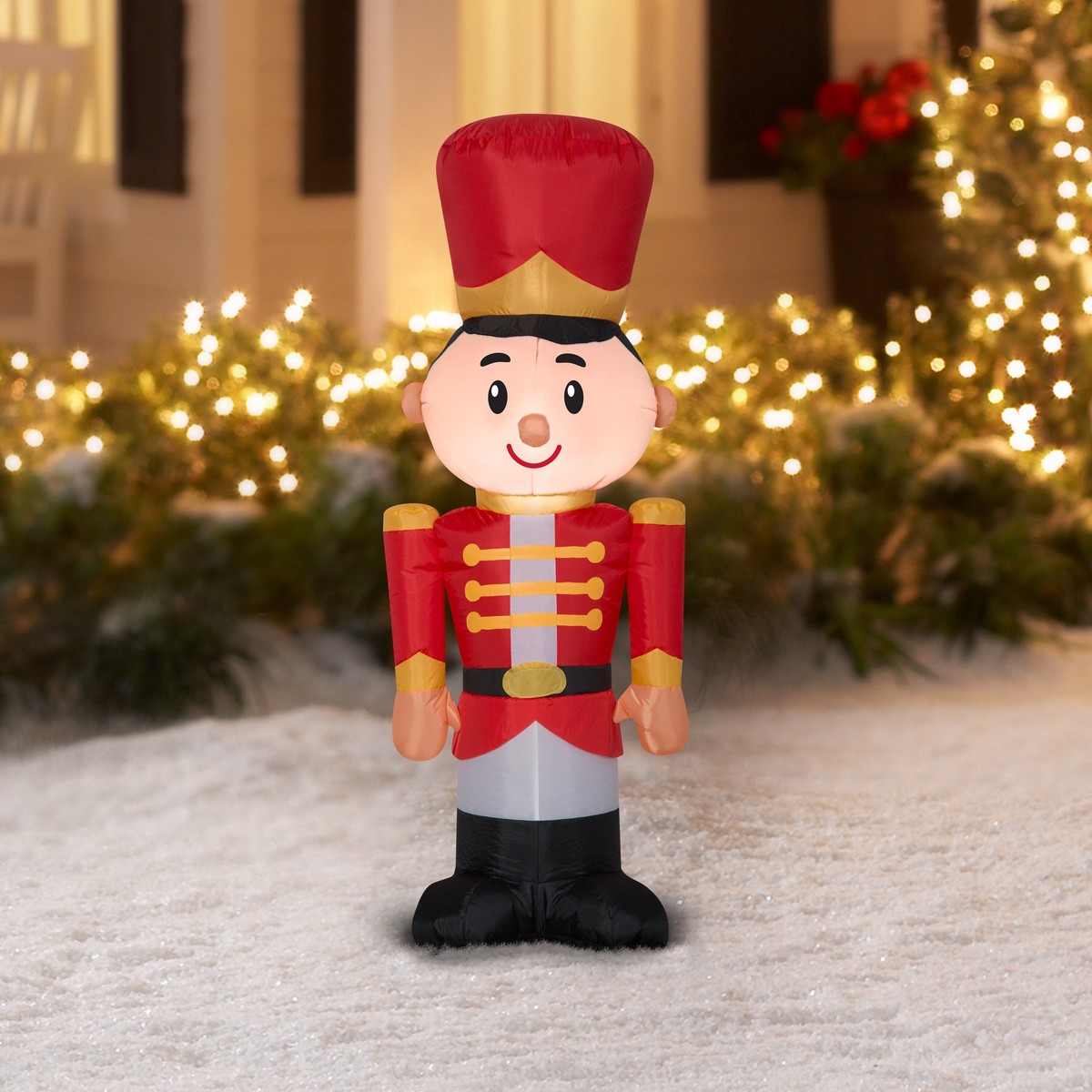 4' Toy Soldier In Red Uniform Airblown Gemmy Inflatable