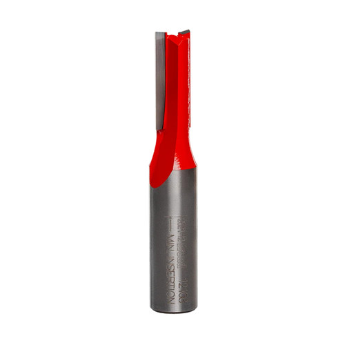 Double Flute Straight Bits Carbide-tipped, 3/8" dia., 1"H