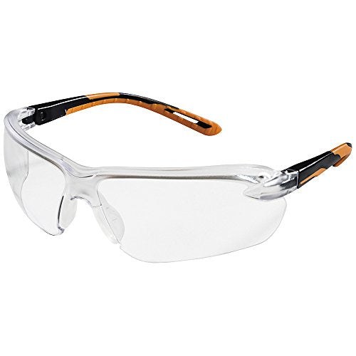 Sellstrom S71200 XM310 Safety Glass-Clear Hard Coat (Package of 12) Black and Orange Standard