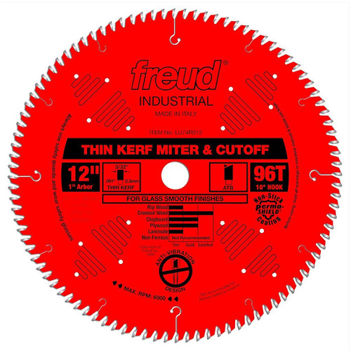 Freud Industrial CT Thin Kerf Ultimate Crosscut Saw Blade 12" x 96T