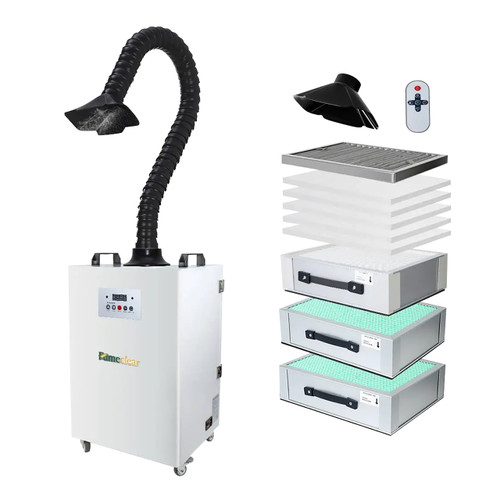 Fumeclear 350W Laser Fume Extractor, 110V