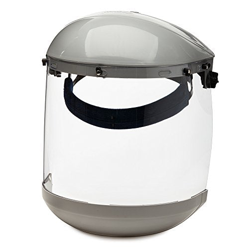 Sellstrom S30310 Advance Crown with Chin GRD-CLR, 2" Height, 5" Wide, 3" Length, Polycarbonate, Standard, Grey