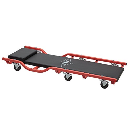 ITC Professional 40" Metal Frame 6 Wheel Automotive Creeper, Drop Shoulder Garage Equipment, 24861