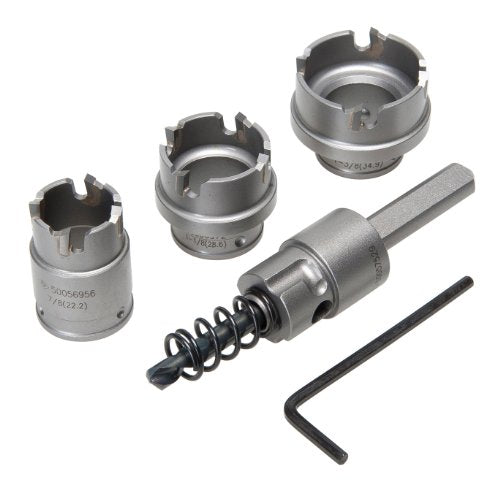 Greenlee 655 Kwik Change Stainless Steel Hole Cutter Kit, 5-Piece