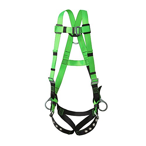 PeakWorks 3 D-Ring Contractor Series Fall Protection Full Body Safety Harness, CSA & ANSI Certified, Class AP - Positioning, V8002210