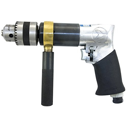 JET 404422 - 1/2" Reversible Pistol Grip Air Drill - Keyed Chuck - Heavy Duty