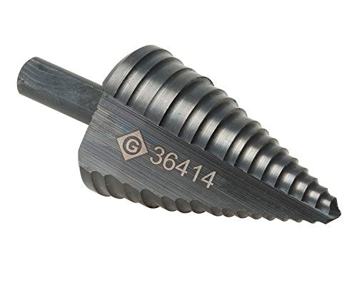 Tempo Greenlee 36414 Multi Hole Step Bit, 1-3/8-Inch, Green - Hole Sizes from 7/8" Through 1-3/8"