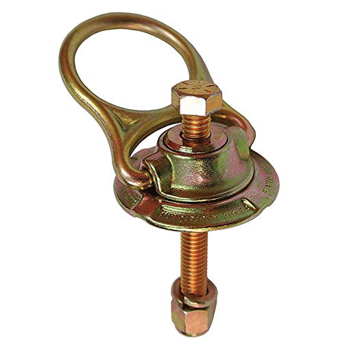 PeakWorks V8221115-5K Steel Swivel Anchor with 1/2" x 4" (13 mm x 102 mm) G8 Steel Bolt Lock Washer and Lock Nut